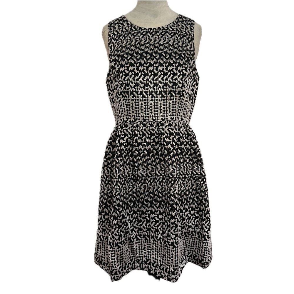 Cynthia Rowley black/silver cocktail dress, 6